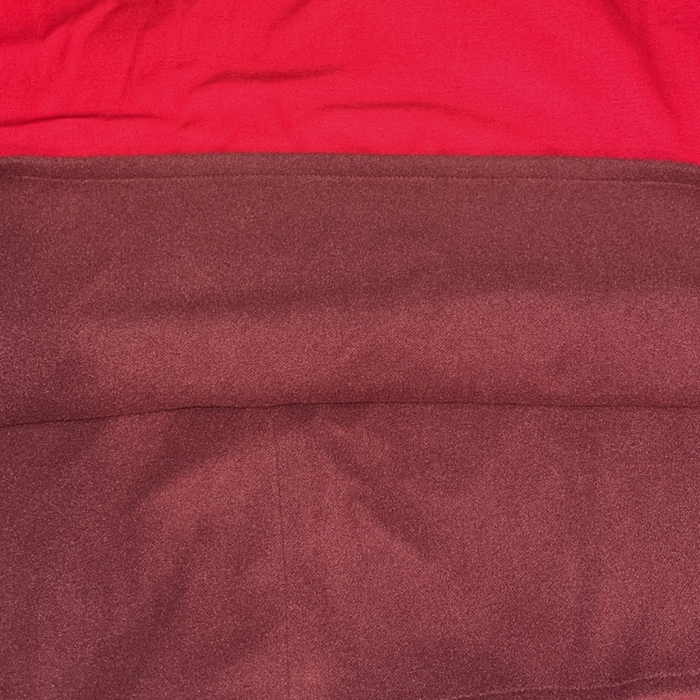 Daphne Wild Red Boatneck 3/4 Sleeve Fleece Lined Housedress SZ 1 (US 4-8) EUC - Picture 4 of 6